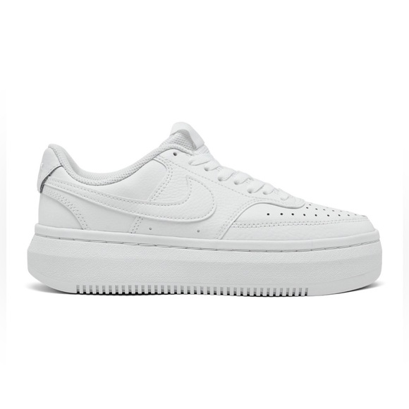 Nike Women's Court Vision Alta Leather Platform Casual Sneakers (6.5; White) - Picture 1 of 11
